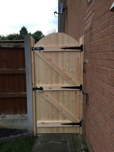 Wooden garden gate heavy - wooden,