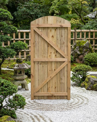 6ft featheredge garden gate - garden,
