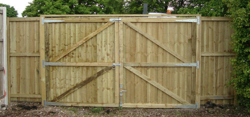 Wooden driveway gates heavy - wooden,